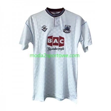 Koszulka West Ham United 1989-1990 Retro Wyjazdowe Stroje Piłkarskie Krótki Rękaw